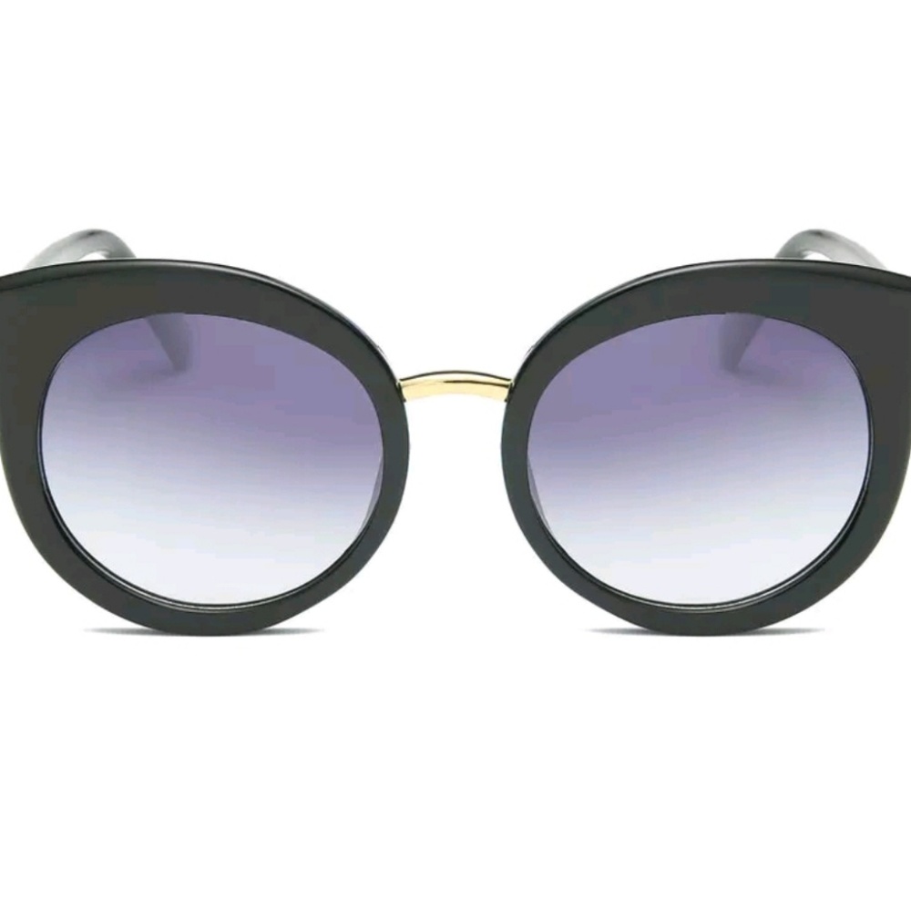 New Retro Round Cat Eye Design Sunglasses - Picture 3 of 5